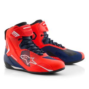 Alpinestars Faster-4 μπότες μοτοσυκλέτας MM93 συλλογή fluo κόκκινο-μπλε-λευκό