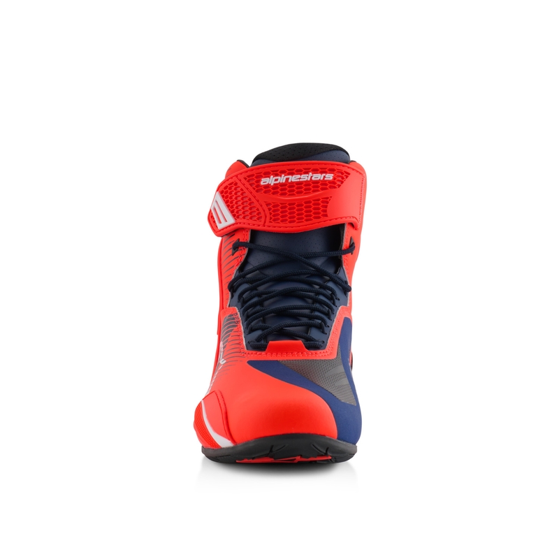 Alpinestars Faster-4 μπότες μοτοσυκλέτας MM93 συλλογή fluo κόκκινο-μπλε-λευκό