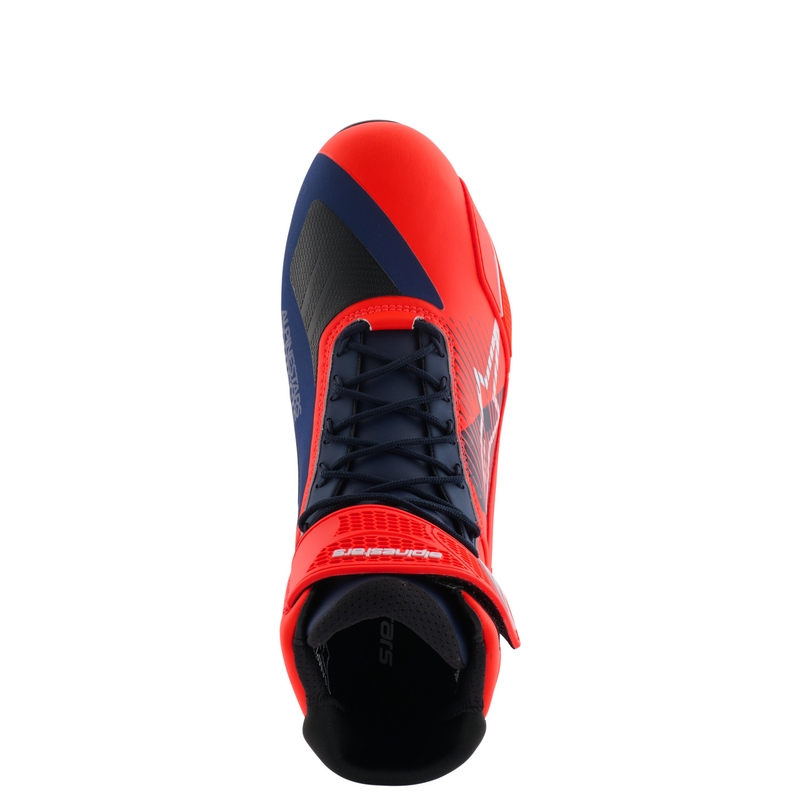 Alpinestars Faster-4 μπότες μοτοσυκλέτας MM93 συλλογή fluo κόκκινο-μπλε-λευκό