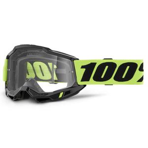 Παιδικά γυαλιά motocross 100% ACCURI 2 USA κίτρινα με διάφανο plexiglass