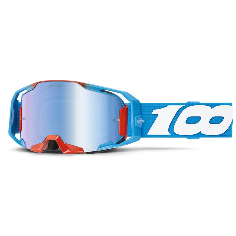 Σετ γυαλιών 100% Armatic Jett Lawrence LE Pink-Blue Motocross