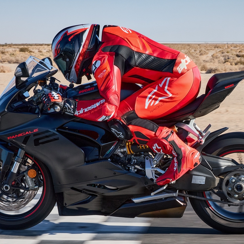 Alpinestars GP Plus V4 Sprint Ολόσωμη δερμάτινη στολή μοτοσικλέτας, συμβατή με τεχνολογία αέρα, Fluo Κόκκινο-Κόκκινο-Λευκό-Μαύρο