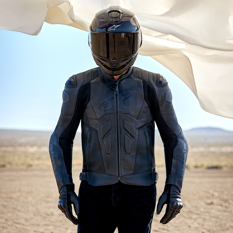 Alpinestars Dusk δερμάτινο μπουφάν μοτοσικλέτας μαύρο