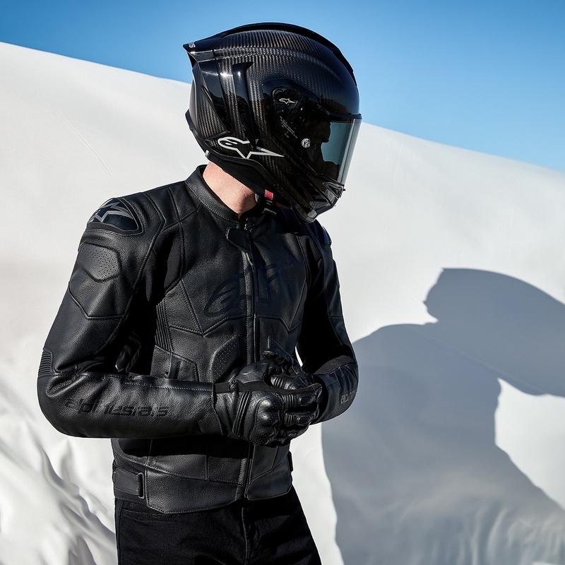 Alpinestars Dusk δερμάτινο μπουφάν μοτοσικλέτας μαύρο