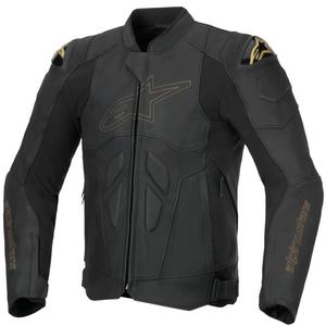 Alpinestars Dusk δερμάτινο μπουφάν μοτοσικλέτας μαύρο-χρυσό