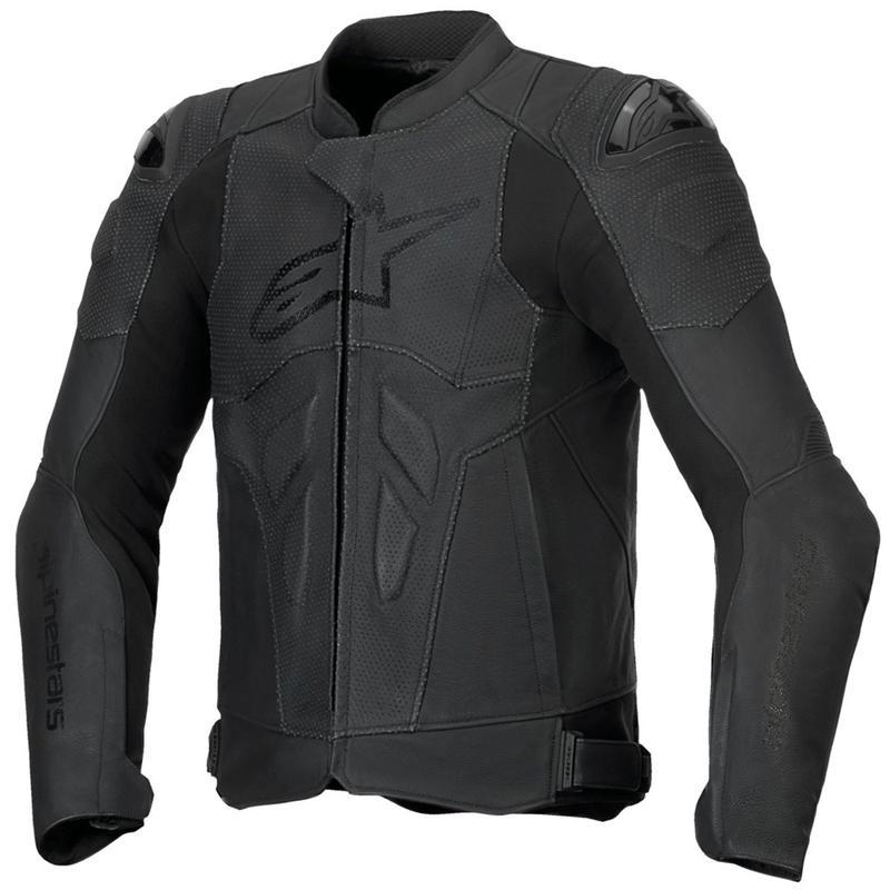 Δερμάτινο μπουφάν μοτοσικλέτας Alpinestars Dusk Airflow μαύρο-μαύρο