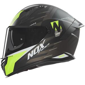 NOX N401 Crower κράνος μοτοσικλέτας full-face ματ μαύρο-fluo κίτρινο