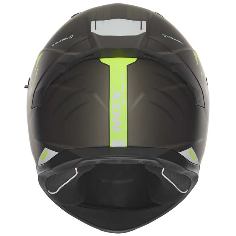 NOX N401 Crower κράνος μοτοσικλέτας full-face ματ μαύρο-fluo κίτρινο