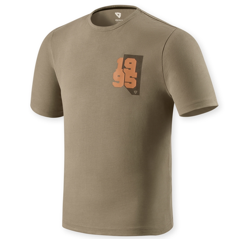 T-shirt Revit Ryan σε ανοιχτό καφέ