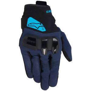 Γάντια μοτοσυκλέτας Alpinestars Chrome V2 μαύρο-μπλε-γαλάζιο