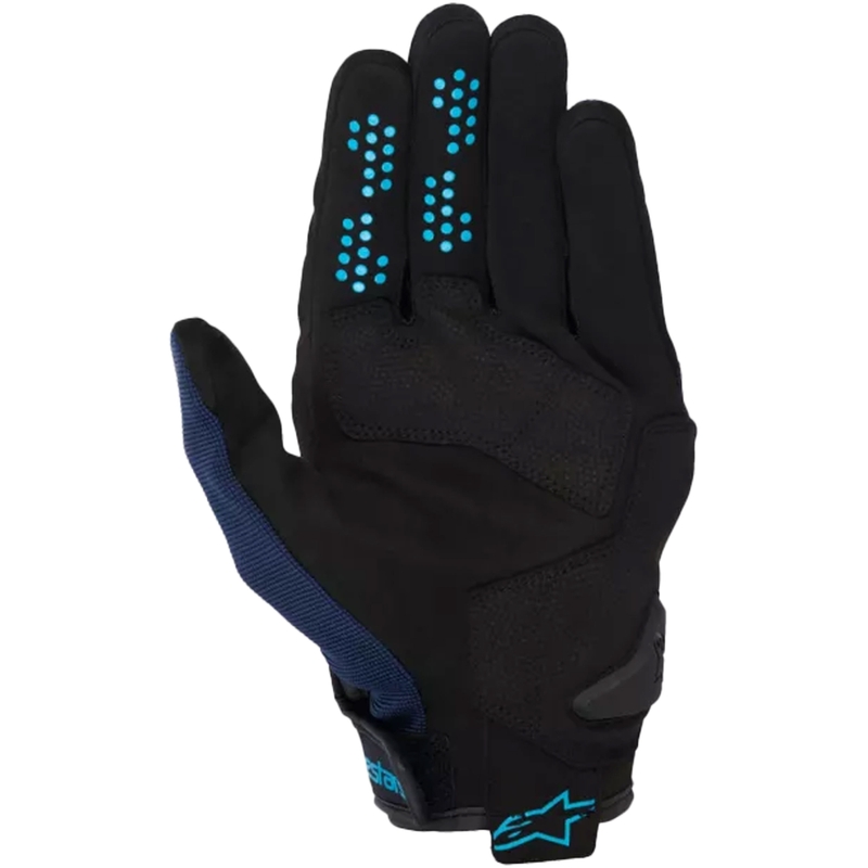 Γάντια μοτοσυκλέτας Alpinestars Chrome V2 μαύρο-μπλε-γαλάζιο