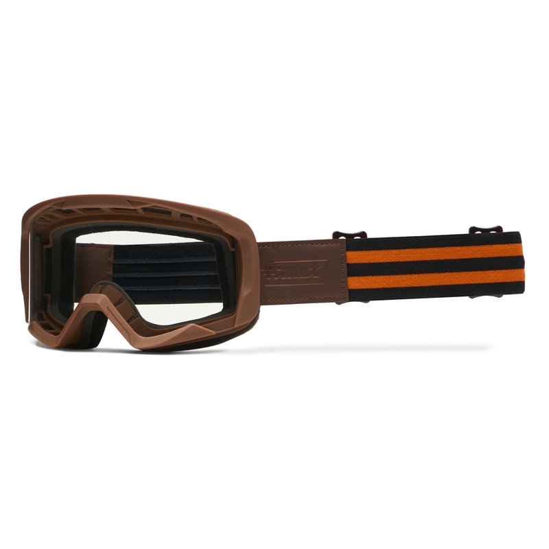 Γυαλιά Motocross iMX Endurance Rust καφέ-πορτοκαλί με πορτοκαλί πλεξιγκλάς