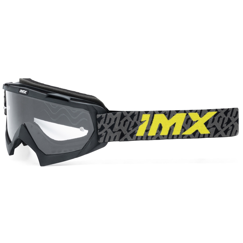 Γυαλιά Motocross iMX Mud μαύρο-γκρι-fluo κίτρινο με διάφανο plexiglass