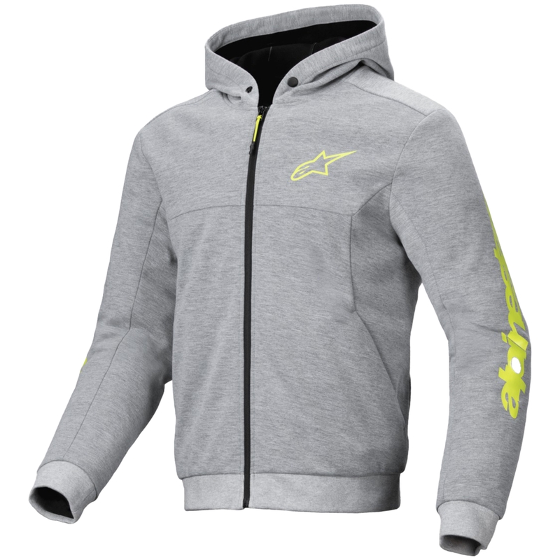 Φούτερ μοτοσικλέτας Alpinestars Chrome V2 Sport σε γκρι-κίτρινο χρώμα