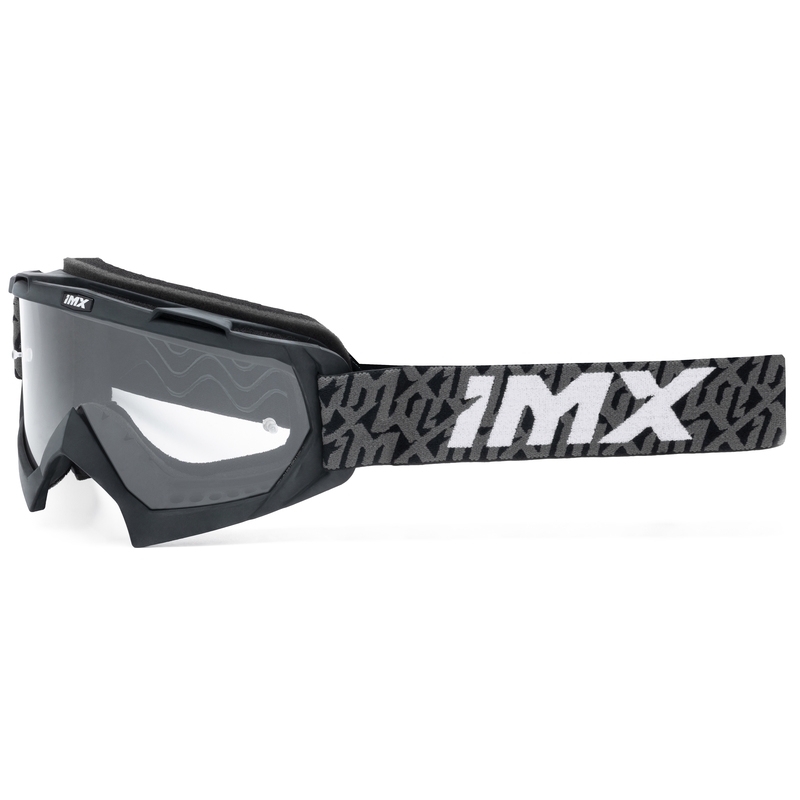 Γυαλιά Motocross iMX Mud μαύρο-γκρι-λευκό με διάφανο plexiglass