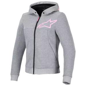 Alpinestars Stella Chrome V2 Sport γυναικείο μπουφάν μοτοσικλέτας γκρι-ροζ