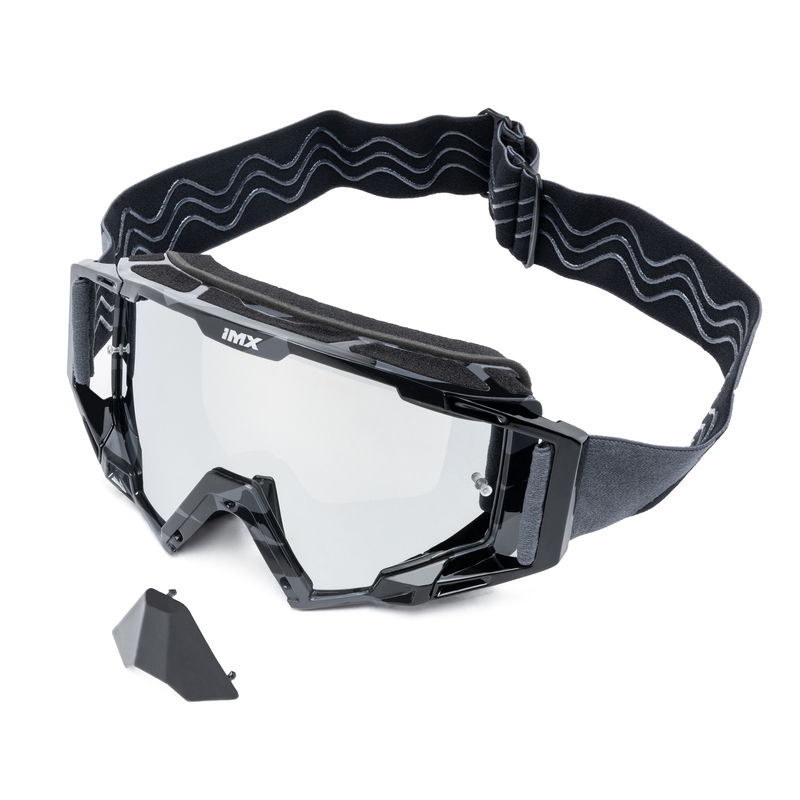 Γυαλιά μοτοκρός iMX Sand γκρι-μαύρο με ιρίδιο plexiglass