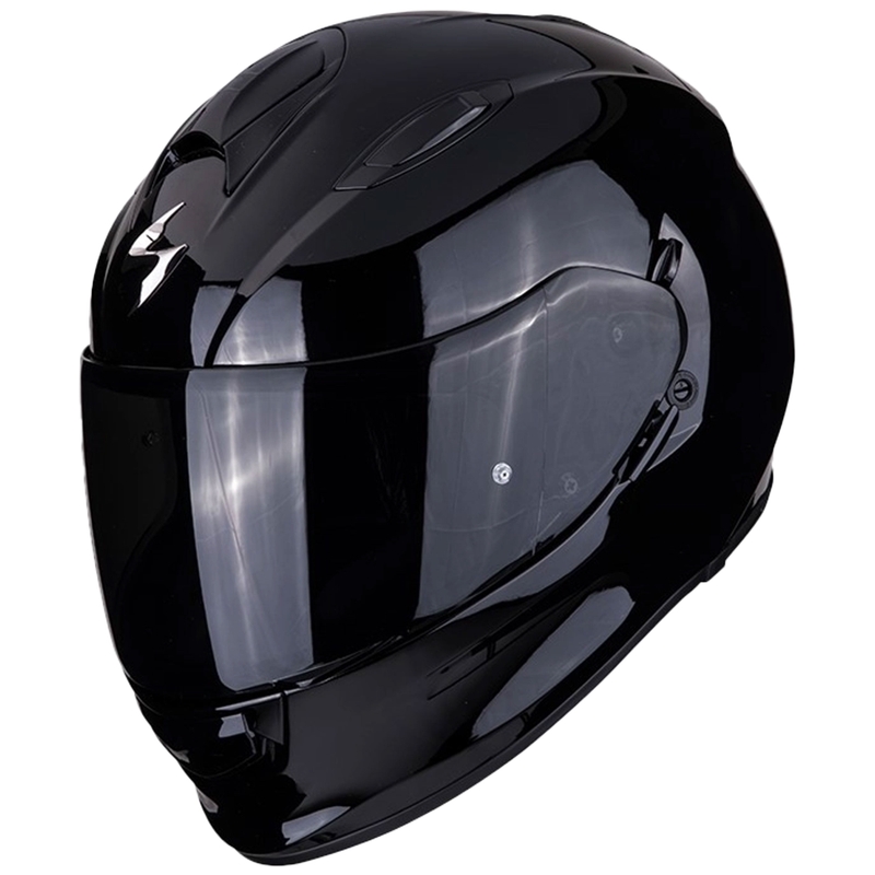 Κράνος μοτοσικλέτας Scorpion Exo-491 συμπαγές full-face μαύρο γυαλιστερό