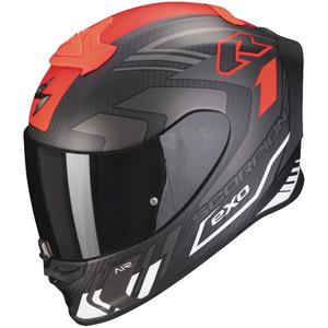 Ενσωματωμένο κράνος Scorpion EXO-R1 EVO Carbon Air Supra μαύρο-ασημί-κόκκινο