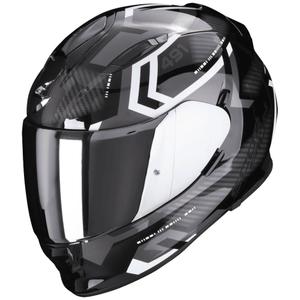 Έκπτωση κράνος full face SCORPION EXO-491 SPIN μαύρο-άσπρο προσφορά