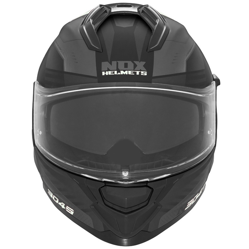 Κράνος μοτοσικλέτας ολόσωμο NOX N304S CARVER ματ μαύρο-άσπρο