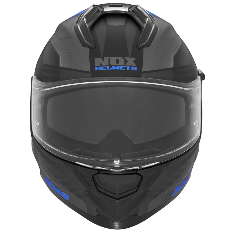 Κράνος μοτοσικλέτας full-face NOX N304S CARVER ματ μαύρο-μπλε