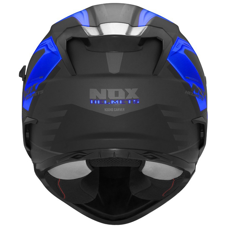Κράνος μοτοσικλέτας full-face NOX N304S CARVER ματ μαύρο-μπλε
