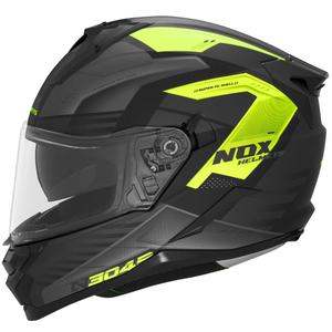Κράνος μοτοσικλέτας full-face NOX N304S CARVER ματ μαύρο-κίτρινο