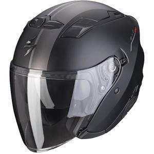 Ανοιχτό κράνος Scorpion EXO-230 SR ματ μαύρο-ασημί-κόκκινο