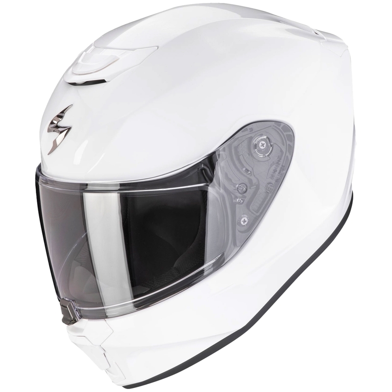 Παιδικό κράνος μοτοσικλέτας Scorpion EXO-JNR AIR SOLID full-face, λευκό