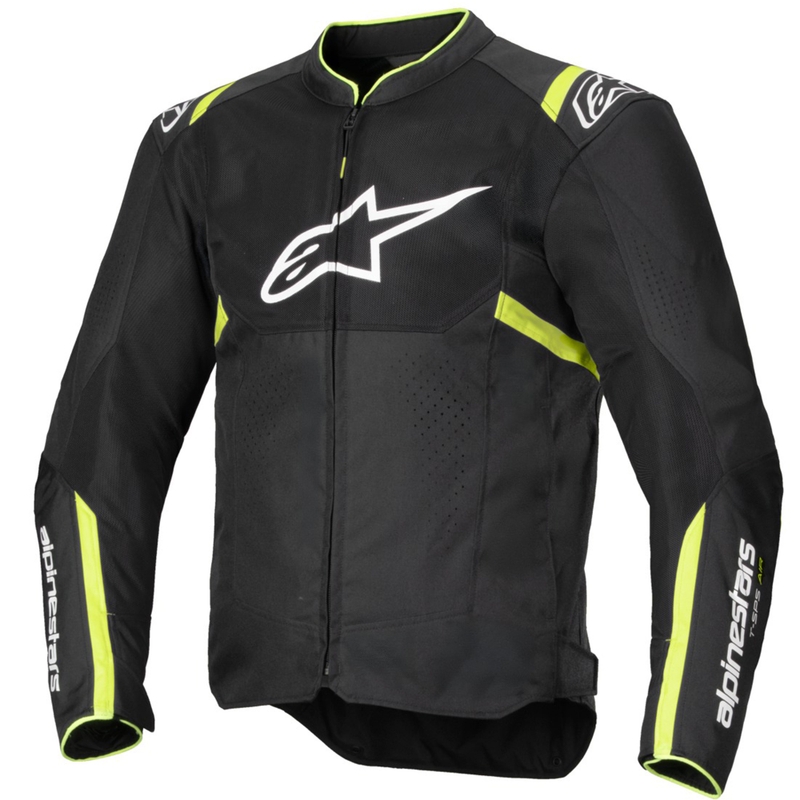 Alpinestars T-SPS Air V2 μπουφάν μοτοσικλέτας μαύρο-fluo κίτρινο