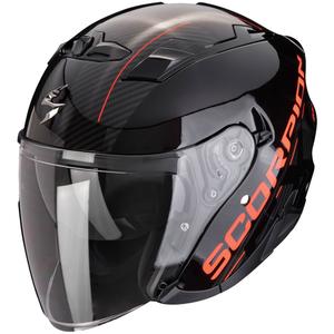 Ανοιχτό κράνος μοτοσικλέτας SCORPION EXO-230 QR μαύρο-κόκκινο