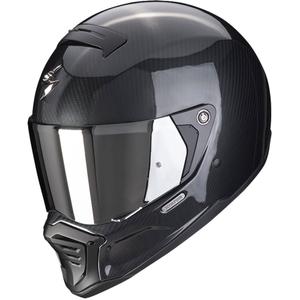Ολοκληρωμένο κράνος μοτοσικλέτας Scorpion EXO-HX1 Carbon SE Στερεό μαύρο γυαλιστερό