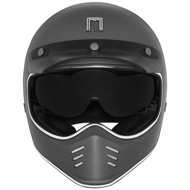 Κράνος μοτοσυκλέτας NOX PREMIUM SEVENTY II full-face, τιτάνιο