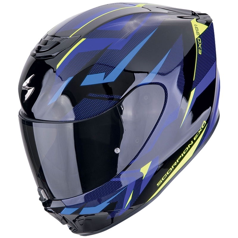 Κράνος μοτοσικλέτας Scorpion EXO-391 AAXO full face, μαύρο-μπλε