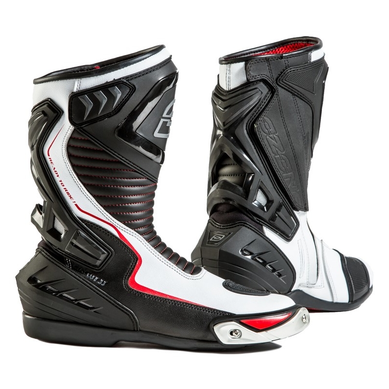 Boty na motorku Ozone Circuit II - bílo/černé výprodej