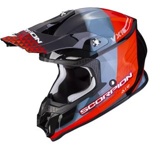 Κράνος Motocross Scorpion VX-16 EVO AIR GEM μαύρο-μπλε-κόκκινο