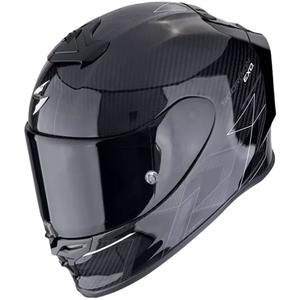 Ακέραιο κράνος μοτοσικλέτας Scorpion EXO-R1 EVO CARBON AIR CYNERGY μαύρο και λευκό