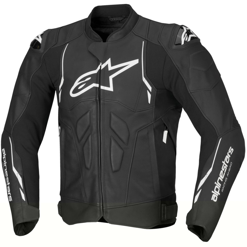 Alpinestars Dusk δερμάτινο μπουφάν μοτοσικλέτας μαύρο-άσπρο