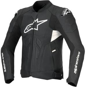 Δερμάτινο μπουφάν μοτοσικλέτας Alpinestars Dusk Airflow μαύρο-άσπρο