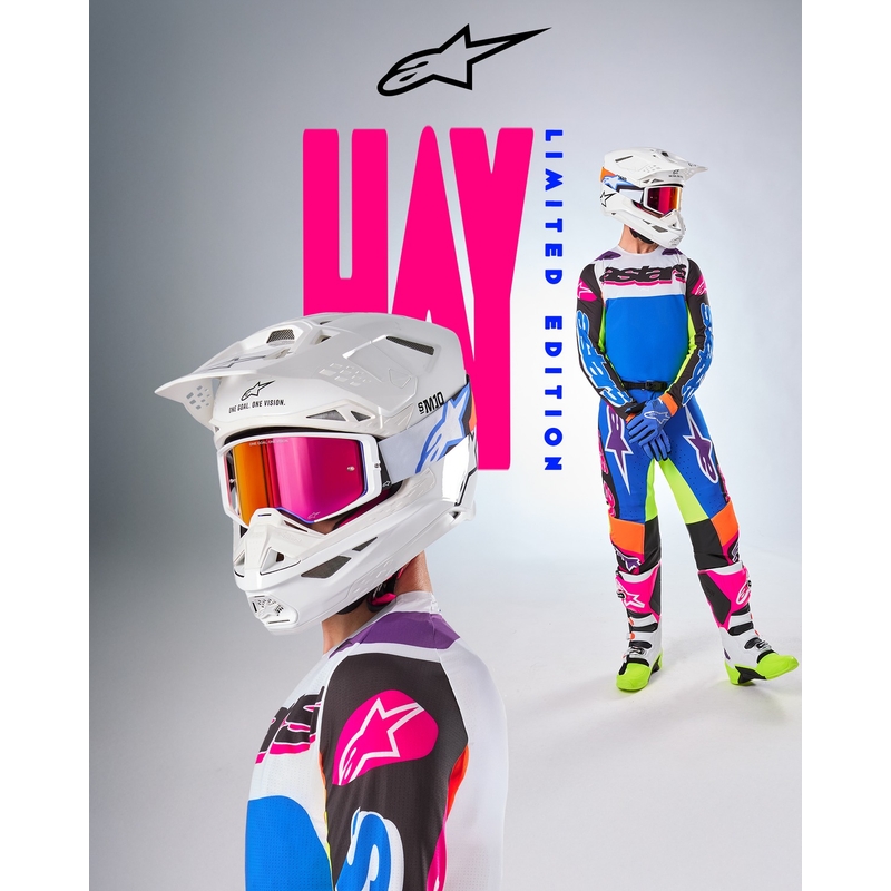 Alpinestars Supertech SX φανέλα μοτοκρός περιορισμένης έκδοσης HAY πολύχρωμη