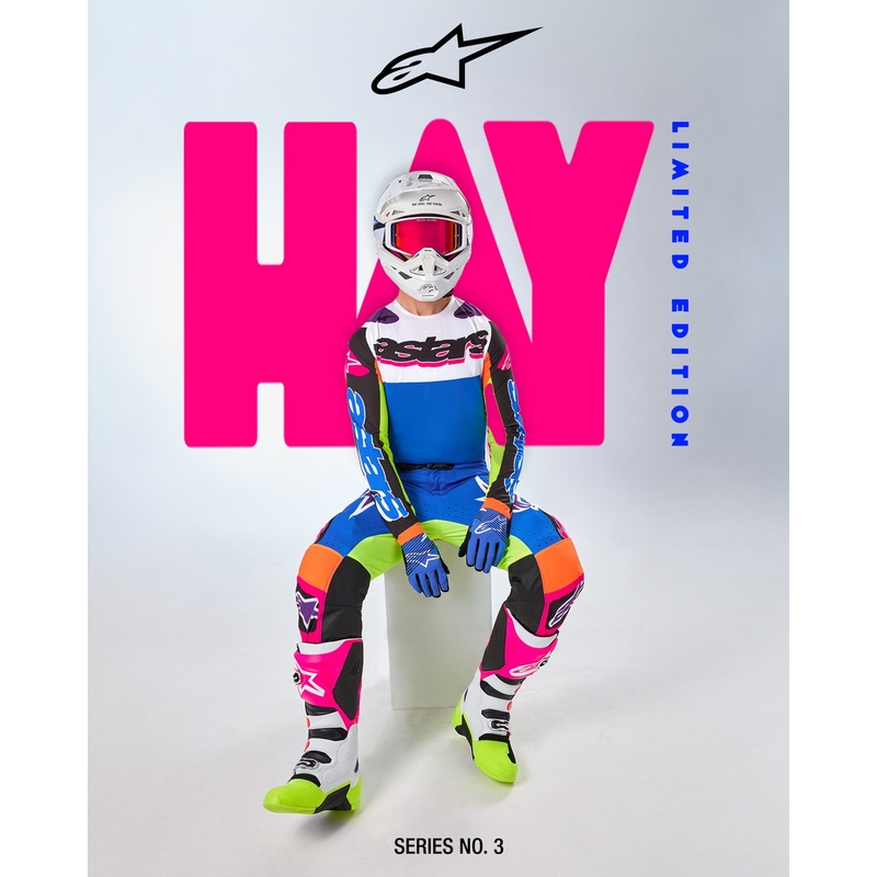 Παντελόνι μοτοκρός Alpinestars SUPERTECH περιορισμένης έκδοσης HAY πολύχρωμο