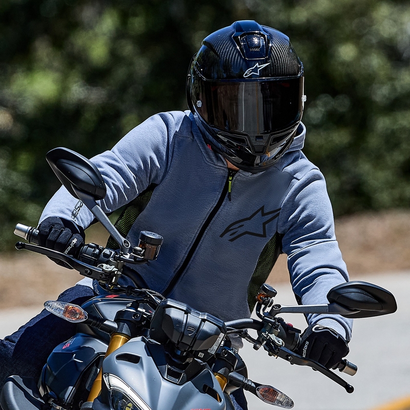 Φούτερ μοτοσικλέτας Alpinestars Chrome Air Sport γκρι-μαύρο-σκούρο χακί