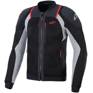 Μπουφάν μοτοσικλέτας Alpinestars TROOP-AIR PRO μαύρο-ανοιχτό γκρι-κόκκινο