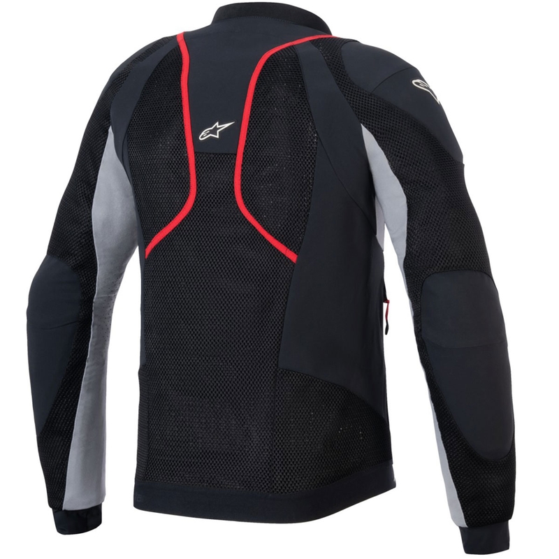 Μπουφάν μοτοσικλέτας Alpinestars TROOP-AIR PRO μαύρο-ανοιχτό γκρι-κόκκινο