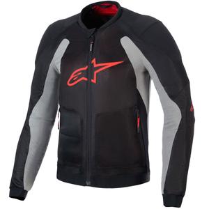 Μπουφάν μοτοσικλέτας Alpinestars TROOP-AIR μαύρο-ανοιχτό γκρι-κόκκινο