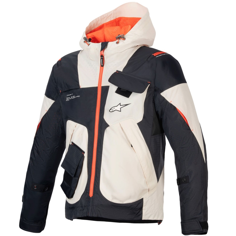 Μπουφάν μοτοσικλέτας Alpinestars MOGRESS AIR μαύρο-αμύγδαλο-πορτοκαλί