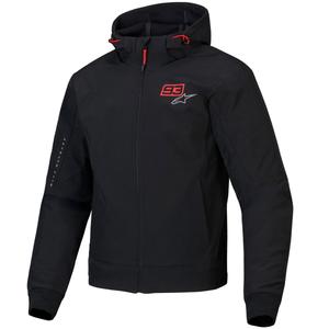 Alpinestars RADIUM TECH HOODIE MM93 μπουφάν μοτοσικλέτας μαύρο-κόκκινο-γκρι