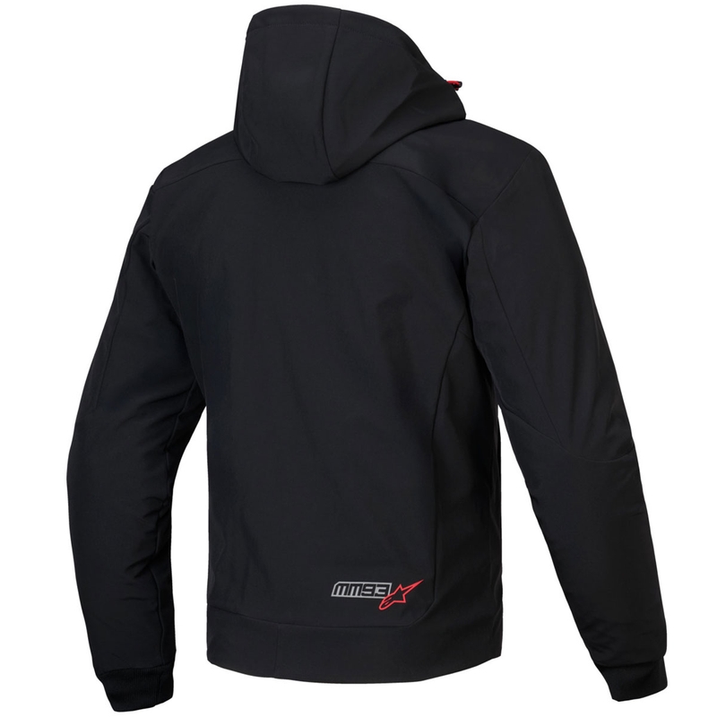 Φούτερ μοτοσικλέτας Alpinestars RADIUM TECH HOODIE MM93 μαύρο-κόκκινο-γκρι