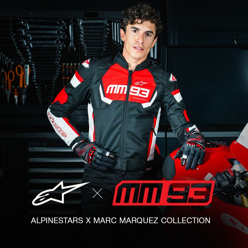 Alpinestars T-SPS Air V2 MM93 μπουφάν μοτοσικλέτας κόκκινο-μαύρο-άσπρο συλλογή
